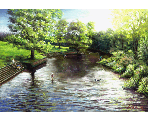 Earlham Park, Norwich Earlham Park, Norwich - pastel by Jon Asher