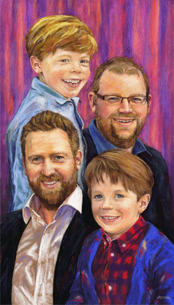 Sons and Grandsons Sons and Grandsons - pastel by Jon Asher
