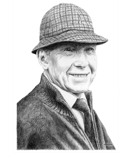Terry Terry - pencil drawing by Jon Asher